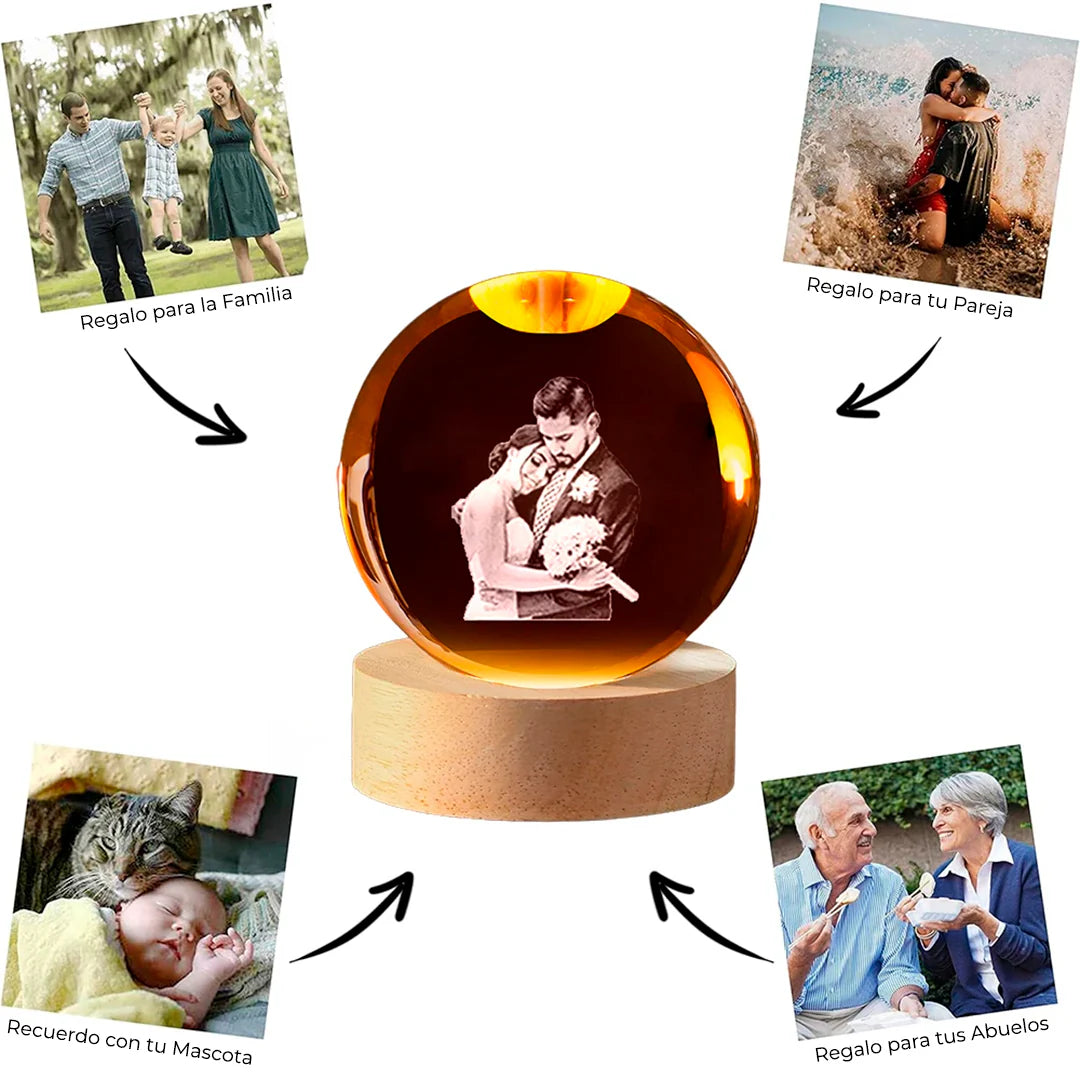 Esfera de Cristal con Grabado Personalizado™