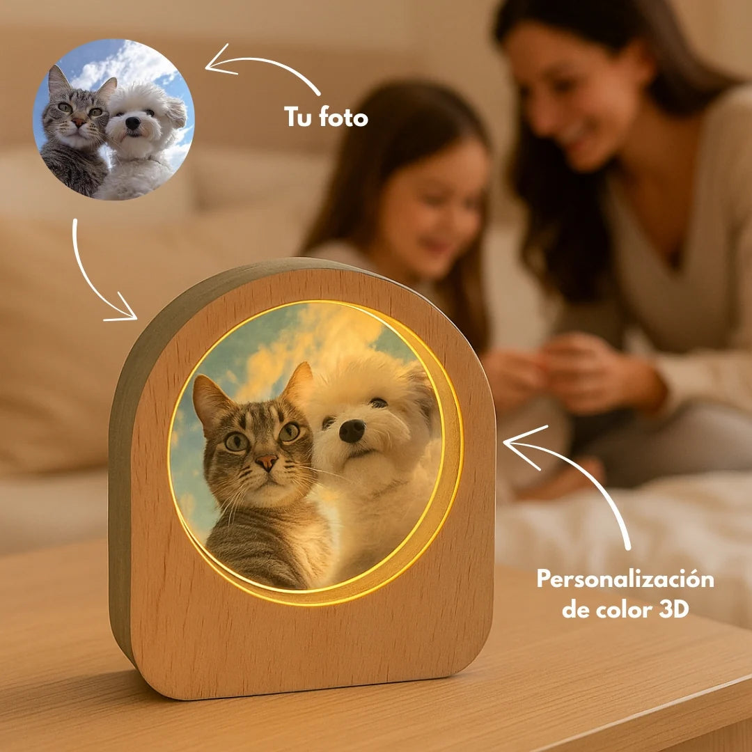 Cristal luminoso 3D personalizado