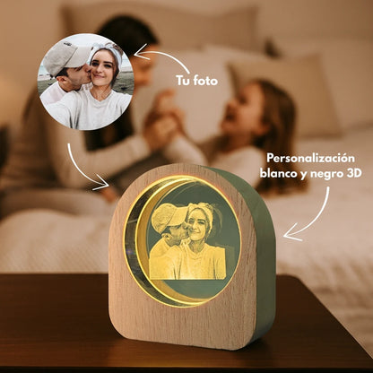 Cristal luminoso 3D personalizado