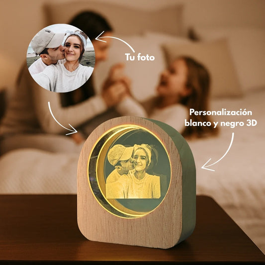 Cristal luminoso 3D personalizado