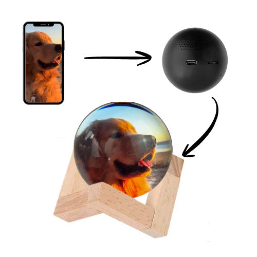 Memory Orb:  Esfera con Video Personalizado
